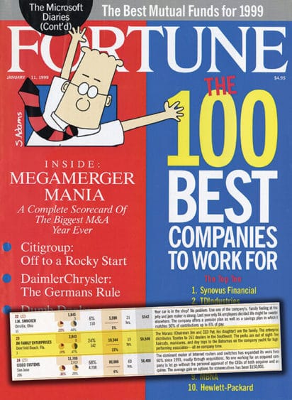 Cover of Fortune magazine in 1999