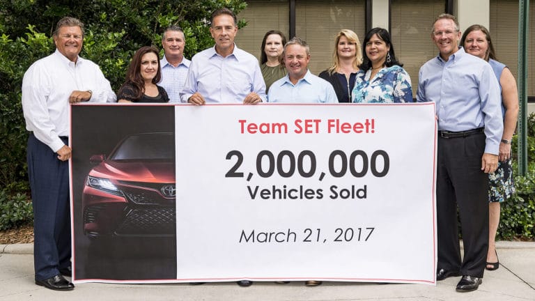 SET Fleet team celbrating 2 millionth sale in 2017 SET Fleet team celbrating 2 millionth sale in 2017