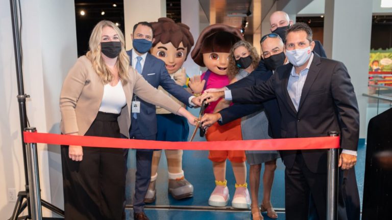 Dora and Diego—Let’s Explore!, presented by JM Lexus, Nicklaus Children’s Hospital and Wells Fargo, is now open at Museum of Discovery and Science