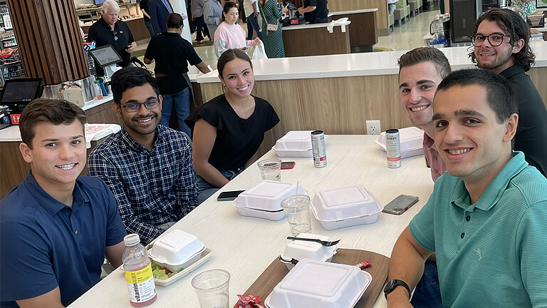 Interns at Lunch Interns at Lunch