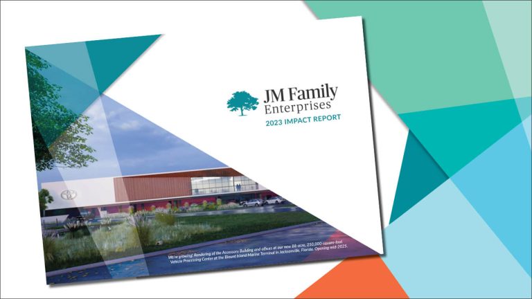 Cover of the 2023 JM Family Impact Report