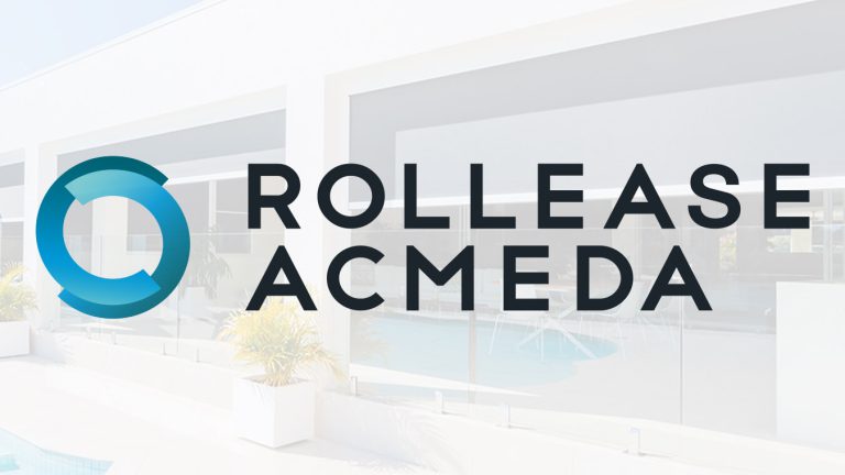 Rollease Acmeda Logo in front of photo